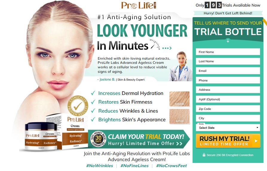 ProLife Labs Advanced Ageless Cream