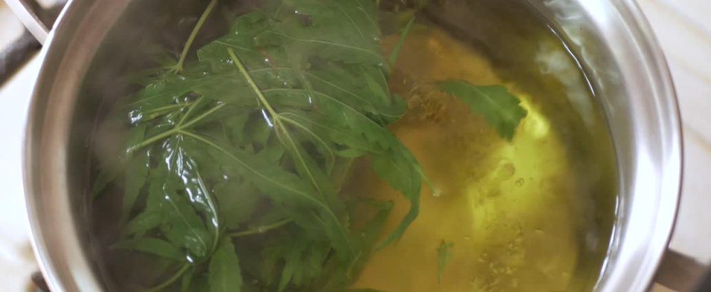 Boiled Neem Leaves Water