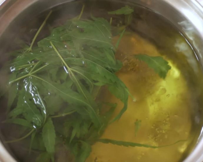 Boiled Neem Leaves Water